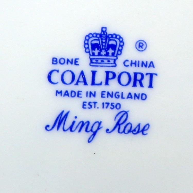 Coalport China Ming Rose Side Plate Plain Rim