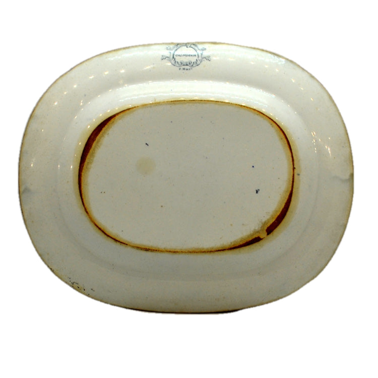 Antique Francis Morley & Co California Pale Blue and White China Platter