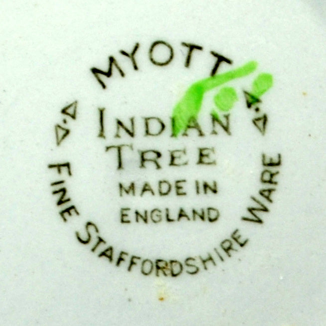 Vintage Myott Indian Tree China 6-inch Dessert Bowl