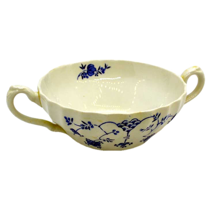 Myott Blue and White Finlandia china soup bowls