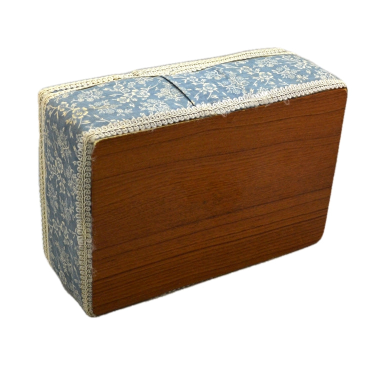 Vintage Lined Needlework Box