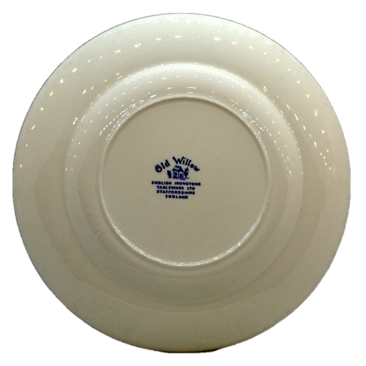 English Ironstone Tableware Blue and White China Old Willow