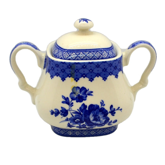 Churchill China Out of the Blue Lidded Urn Sugar Bowl