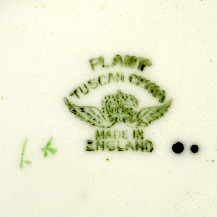 Tuscan Floral China Sugar Bowl 1936-1947 R H & S L Plant Floral China