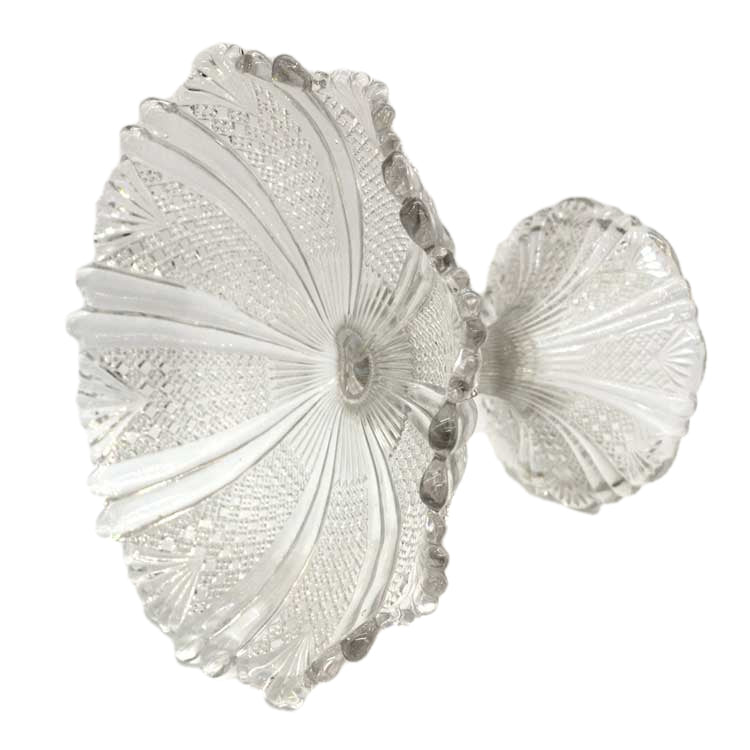 Davidson Antique Pressed Glass Fruit Stand Rd 96945