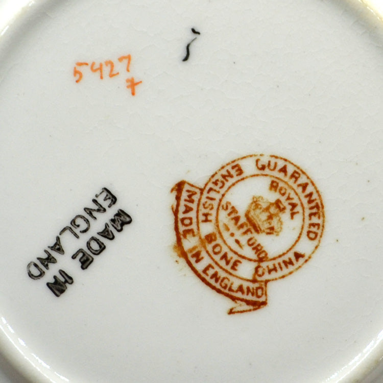 Antique Thomas Poole Royal Stafford China 5927 Imari Teacup Saucer And Side Plate Trio