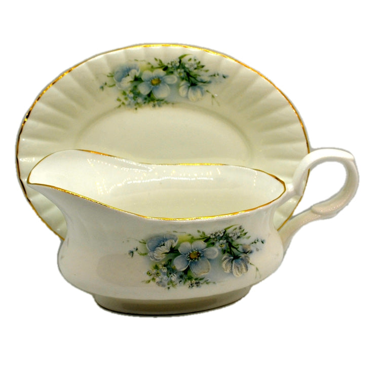 Royal Stafford China Blossom Time Gravy Boat and Saucer
