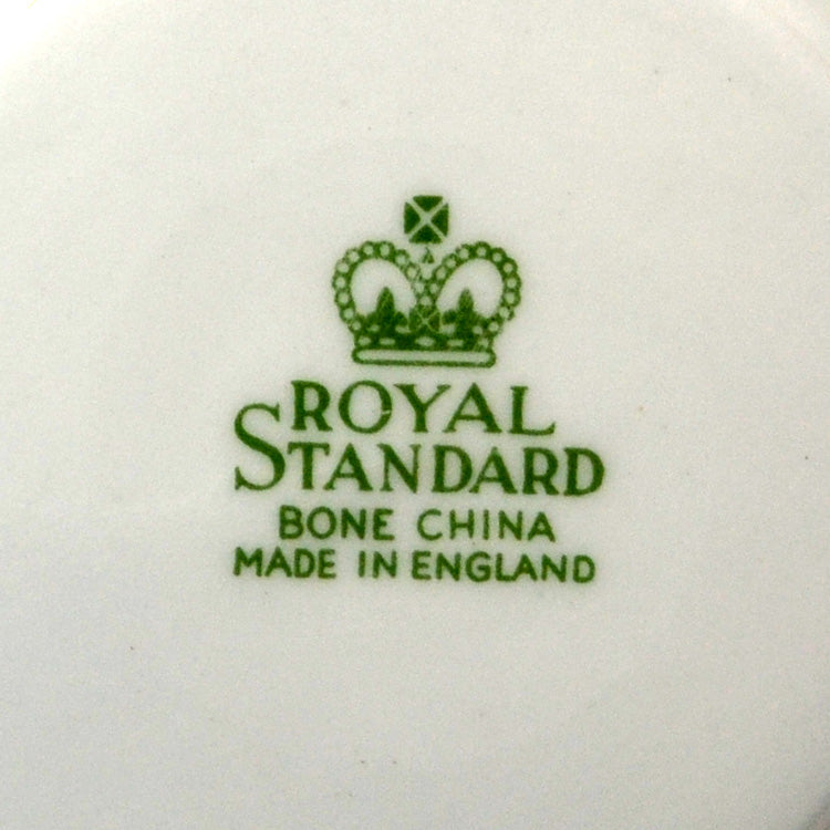 Royal Standard China White and Gold Saucer