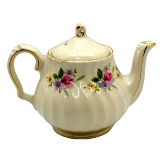 Vintage Small Sadler Floral China Teapot