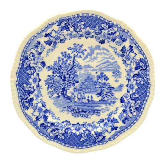 Wood & Sons Seaforth Blue and White China 7 Inch Side Plates