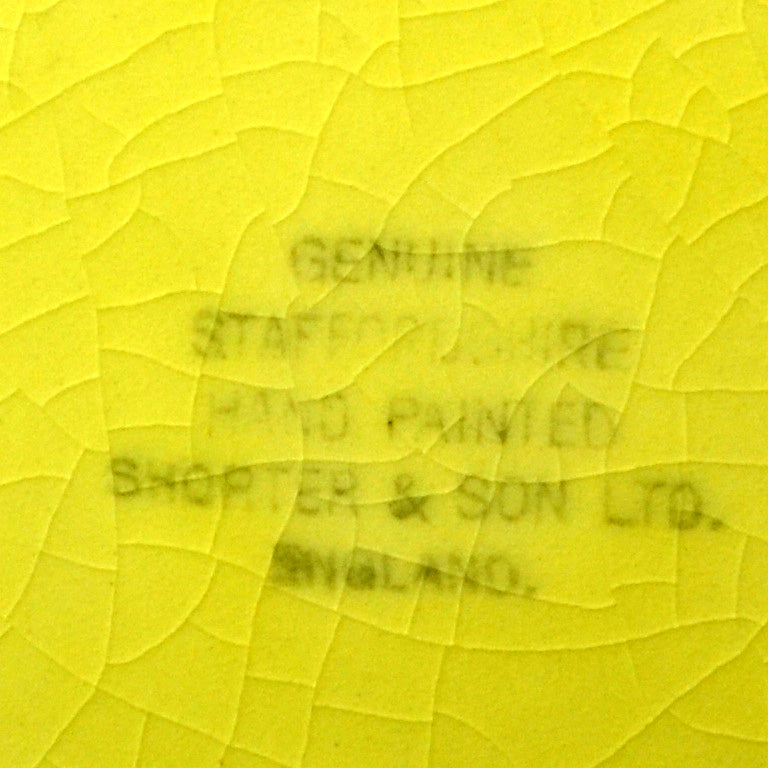 Shorter and Sons China Yellow Bramble Rose Bowl