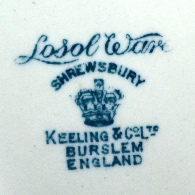 Keeling & Co Ltd Losol Ware China Shrewsbury Oval Tureen