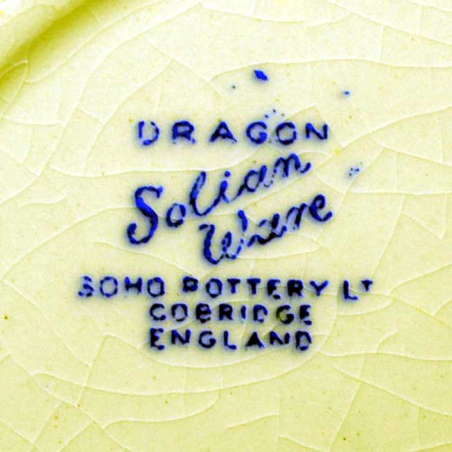 Soho pottery Ltd china marks