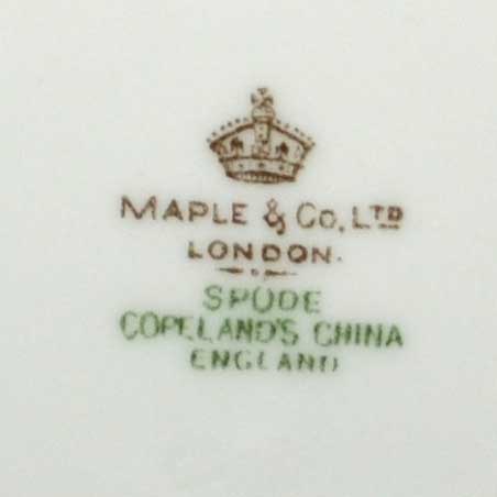 maple and co ltd spode chima backstamp