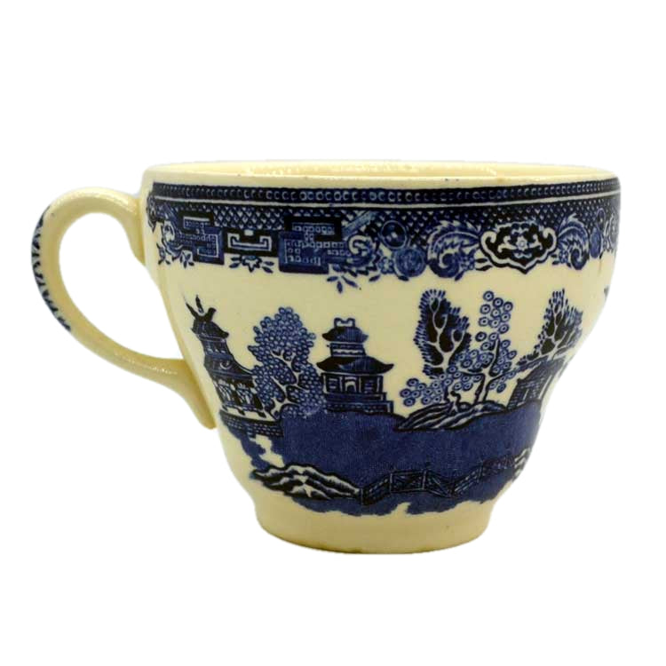Vintage Blue and White Old Willow tea cups