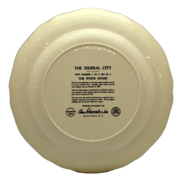 Wedgwood China The White House Plate