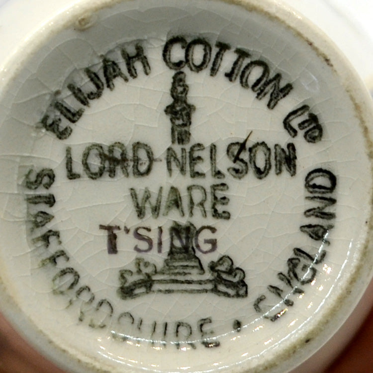 Elijah Cotton Lord Nelson Ware China Tsing pattern demitasse Teacup and Saucer
