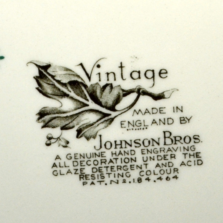 Johnson Bros China Vintage Rd no 184464 12-inch Platter