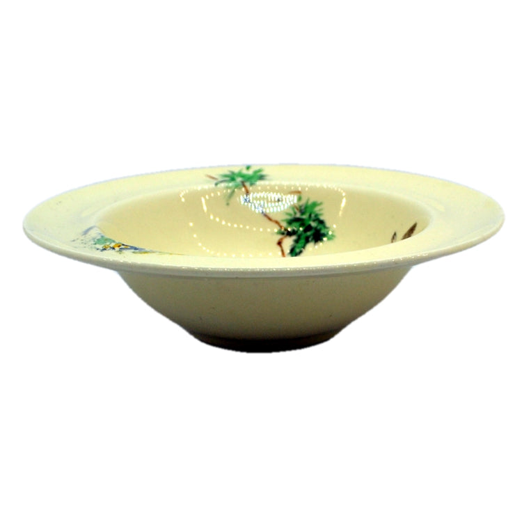 Deep 1940's royal doulton dessert bowl the coppice d8503