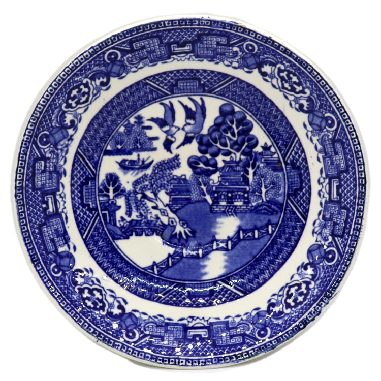 Washington Pottery Blue and White Old Willow China Saucer