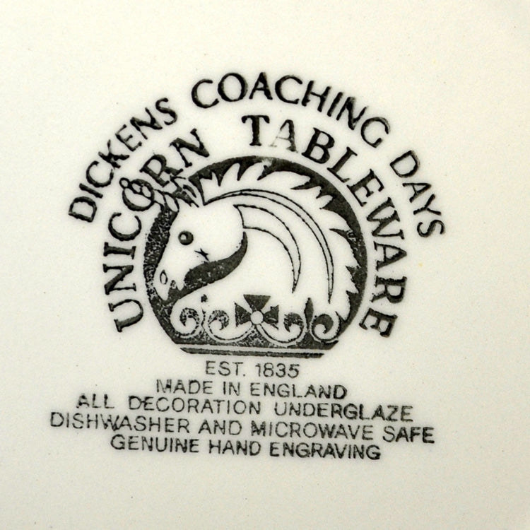 Enoch Wedgwood Dickens Coaching Days China Side Plate