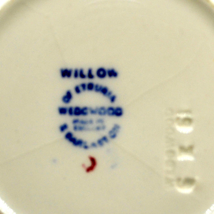 Wedgwood Blue and White Willow China 5.5-inch Saucer