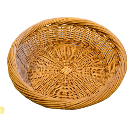 Large Natural Wicker Bread Display Basket