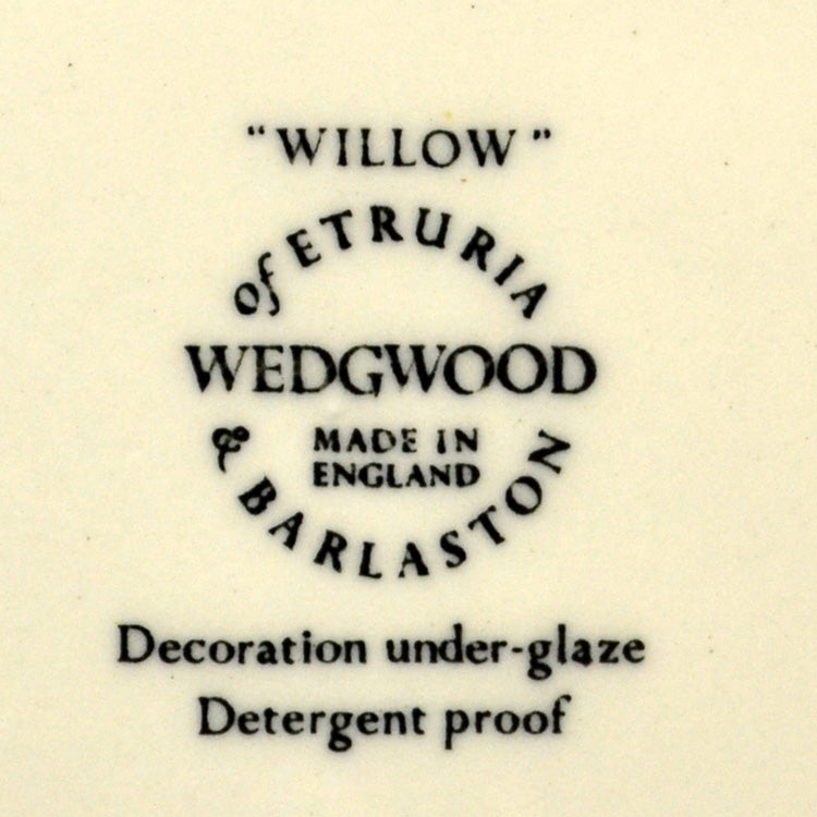 Wedgwood Blue and White Willow 6 inch side plate