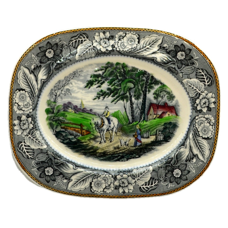 Woods and Sons Woodland Serving Platter Vintage Farmhouse Antiques
