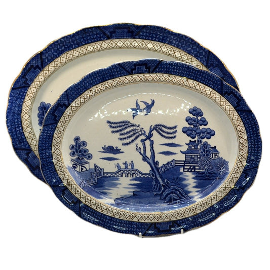 AG Haley Jones Wilton Ware Blue Willow China 1930