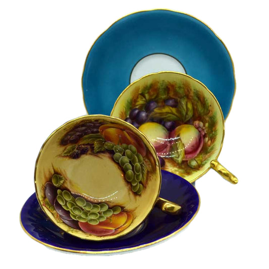 Aynsley china orchard design tea cups
