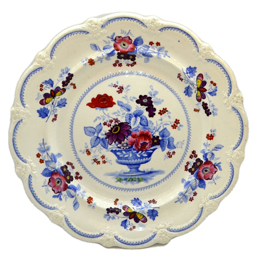 Portland Basket Opaque China Plate 1814-1830