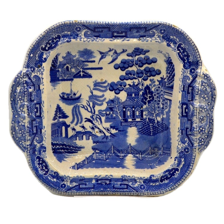 Willow Pattern Blue & White Ironstone China