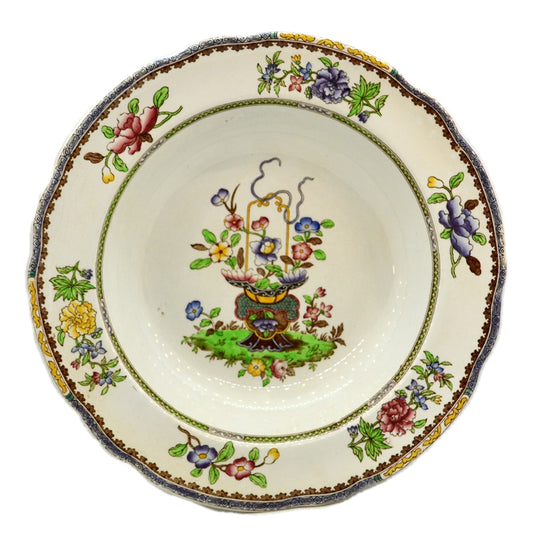 copeland spode old bow china soup bowls