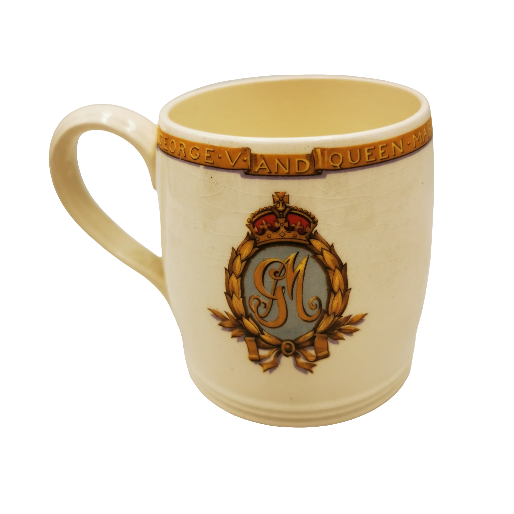 Johnson Bros 1935 Silver Jubilee Mug George V & Queen Mary