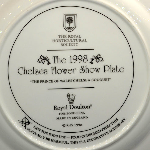 RHS Chelsea Flower Show China Plate 1998 – Vintage Farmhouse Antiques