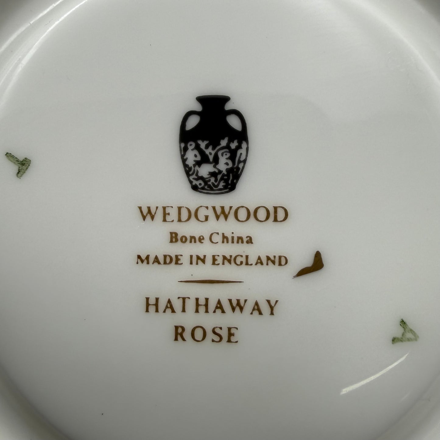 Wedgwood China Hathaway Rose Demitasse and Saucer Duo