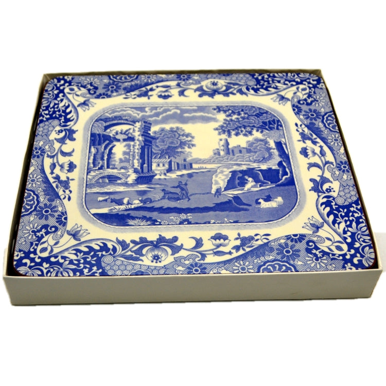 Six Spode Italian Blue and White Place Mats