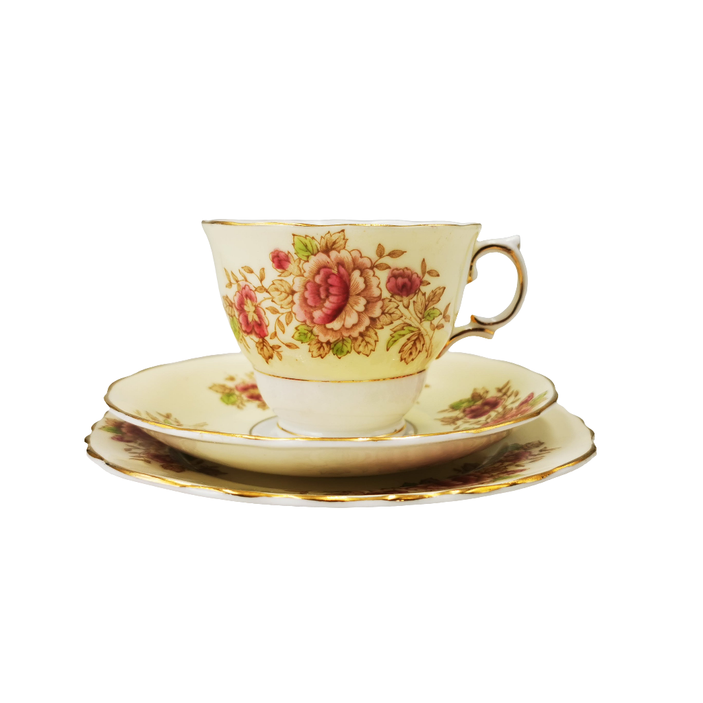 Colclough China Floral Garland on Cream Ground 6676