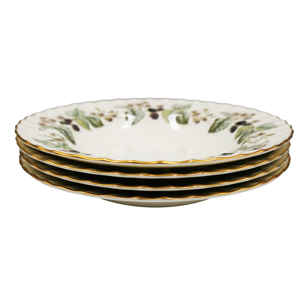 Royal Worcester China Lavinia 8-inch Rimmed Soup Bowl