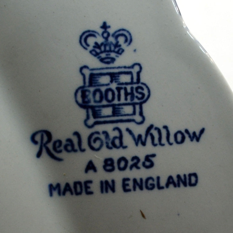 Booths Real Old Willow Blue and White China 13-7/8th-inch Oval Platter ...