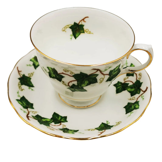 Colclough China Ivy Leaf Tea Cup and Saucer Shape D cups 1955-1964