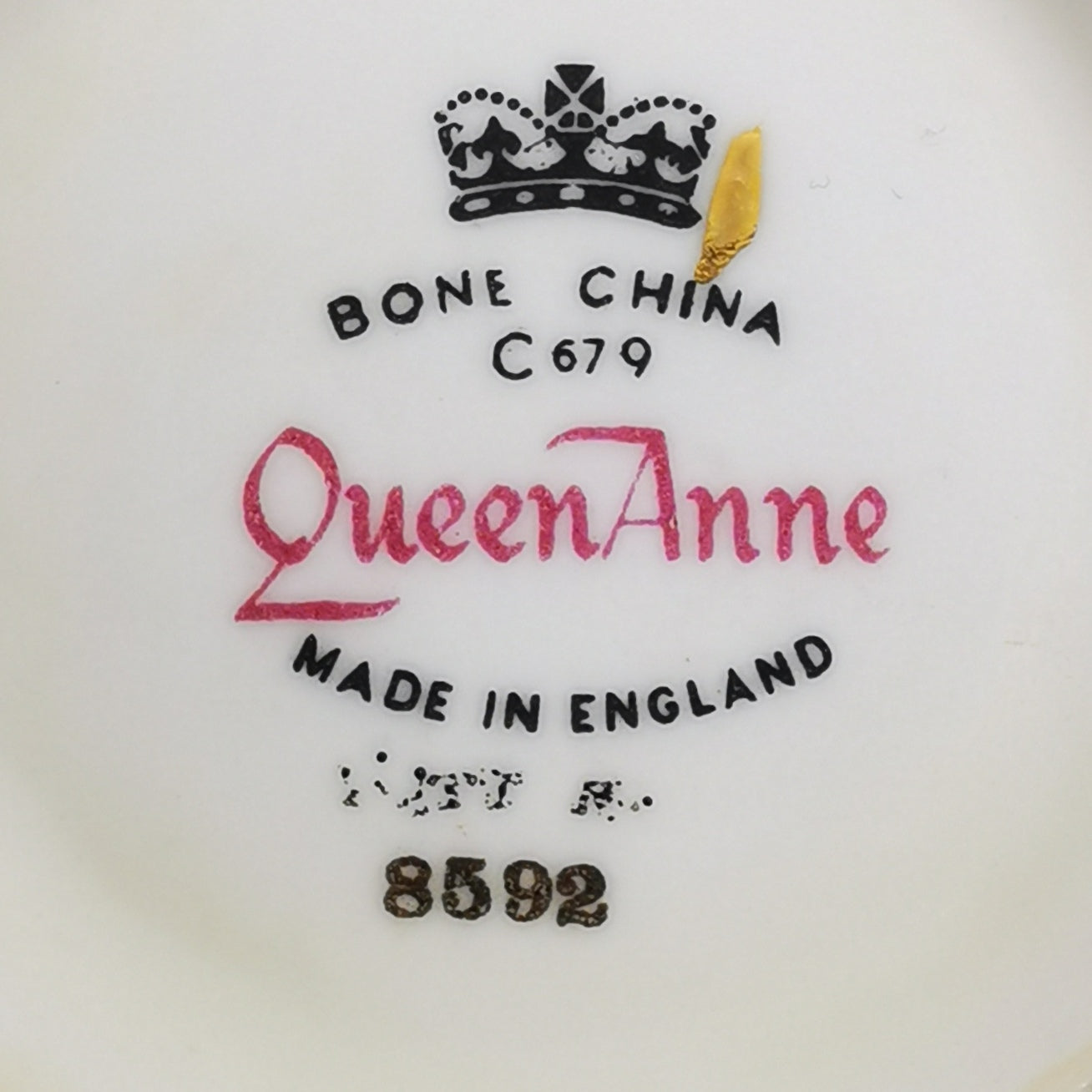 Queen Anne Sunflowers China Teacup Saucer and Side Plate 8592