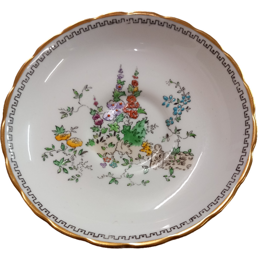 Plant Tuscan China Holly Hock Pattern 9657 Saucer