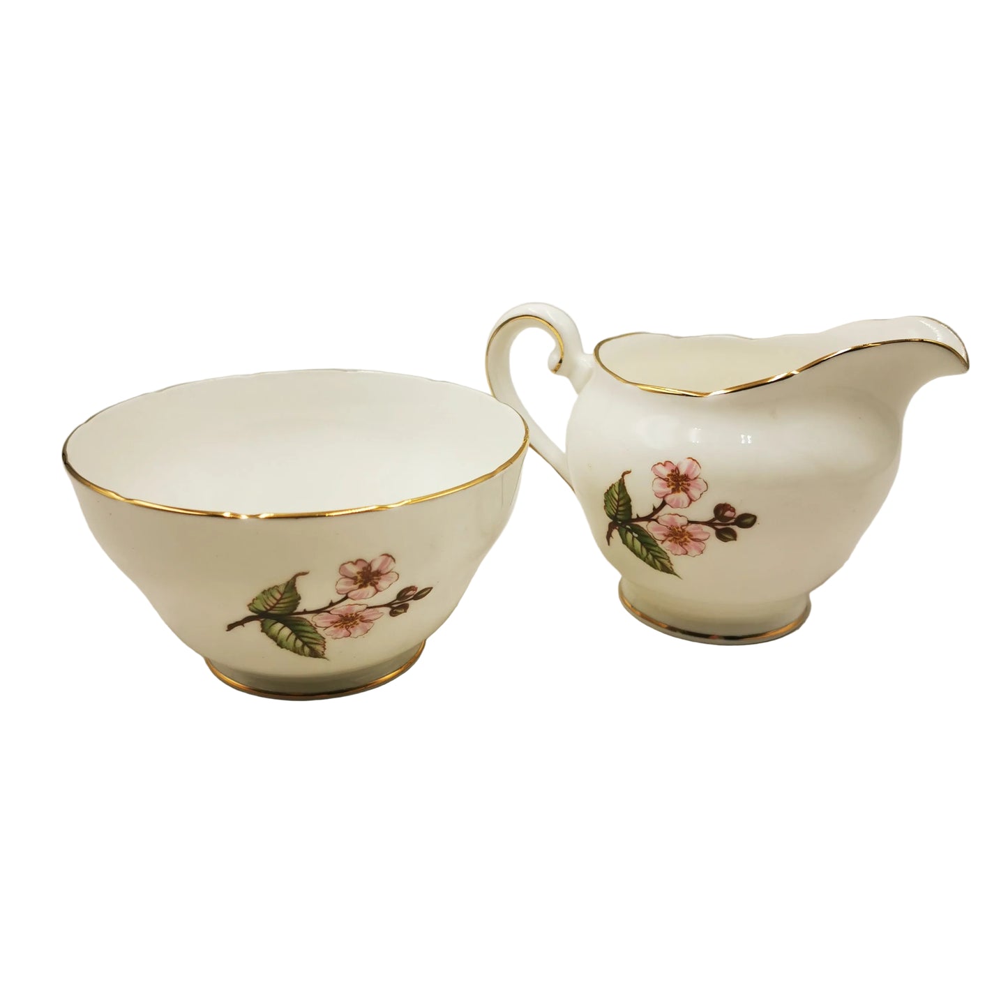 Adderley China Bramble H545 Sugar Bowl and milk Jug