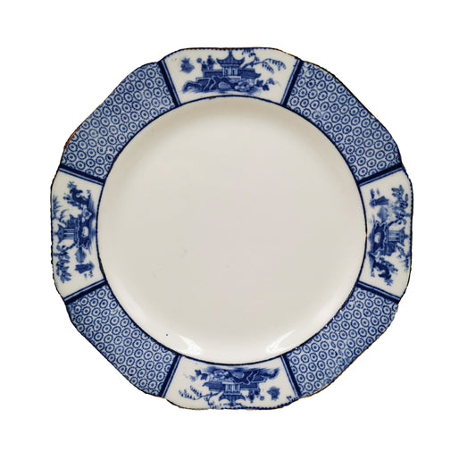 Allertons Ltd Pavilion Blue and White China Dessert Plate