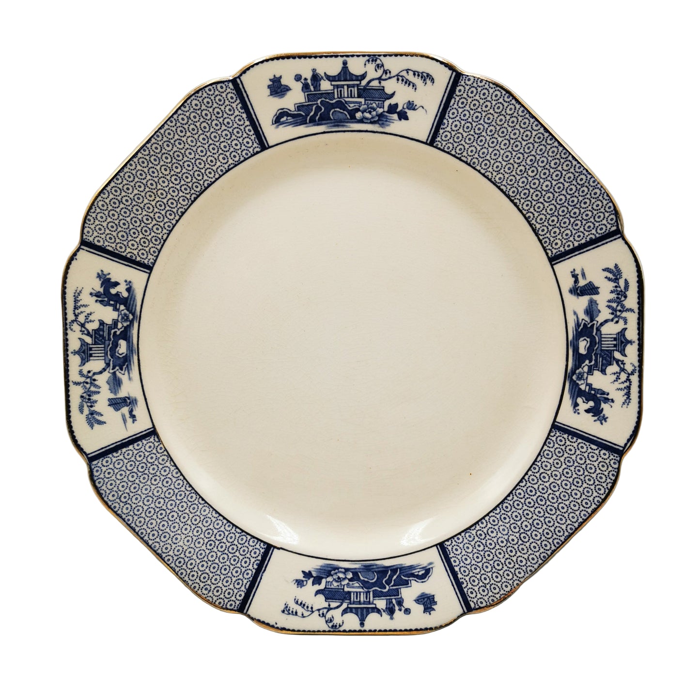 Allertons Ltd Pavilion Blue and White China Dinner Plate