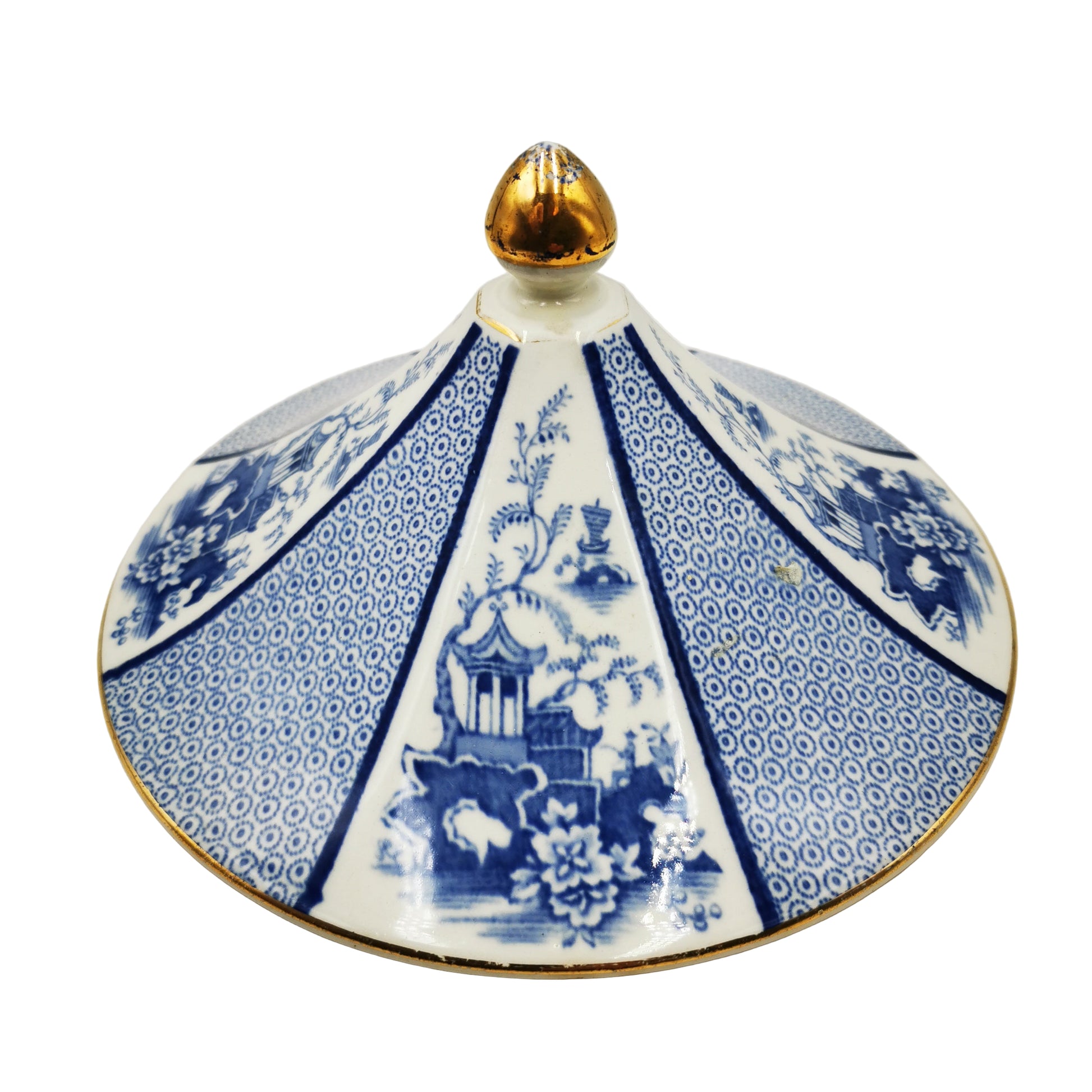 Allertons Ltd Pavilion Blue and White China Tureen Lid