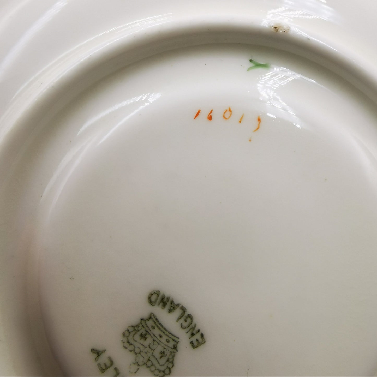 Antique-Aynsley-China-Green-Ribbon-16013-Demitasse-Coffee-Cup-and-Saucer