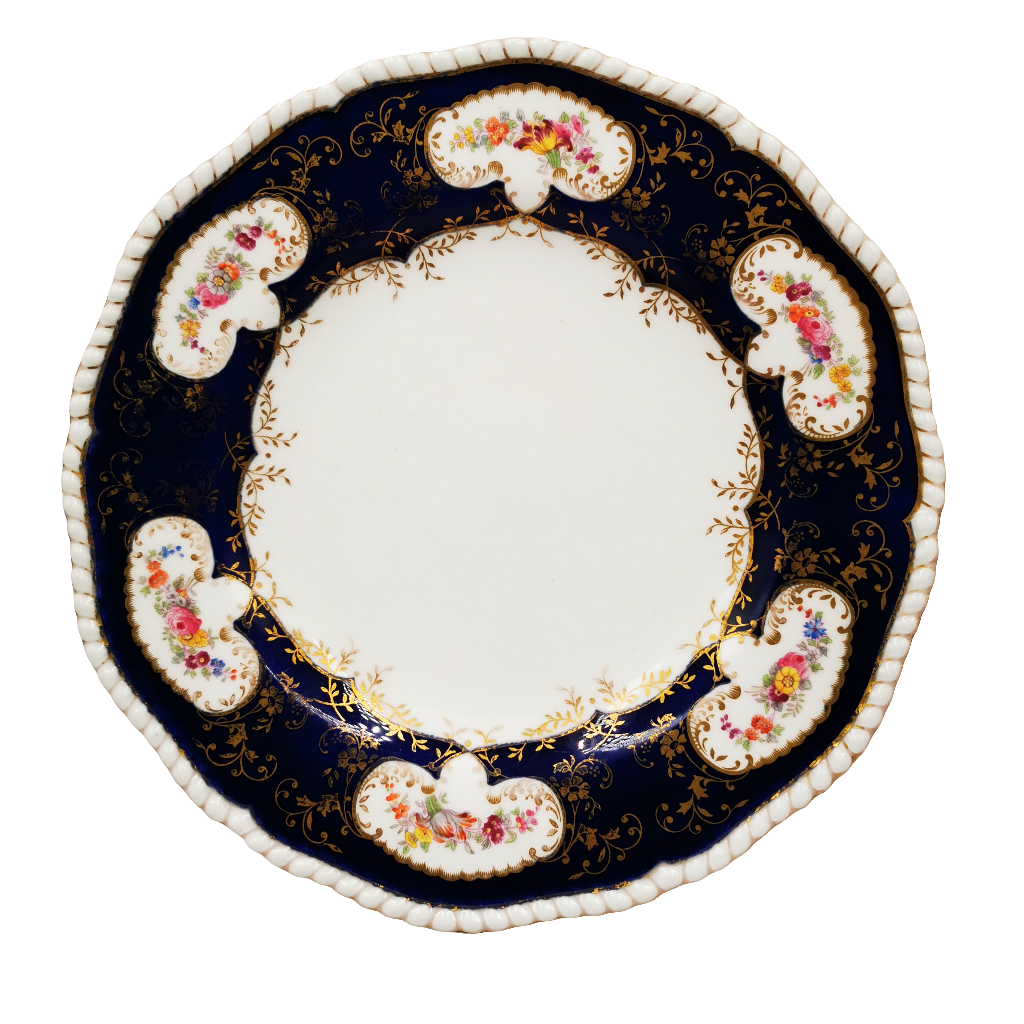 Antique Coalport China 2704 Pearl Edge Dinner Plate